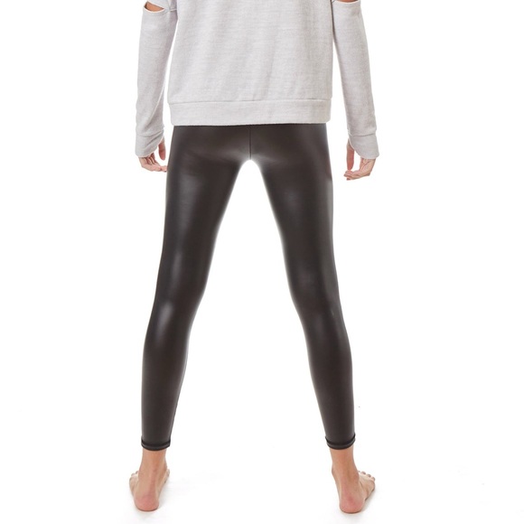 NWT Gottex Studio Faux Leather Leggings - Picture 4 of 8